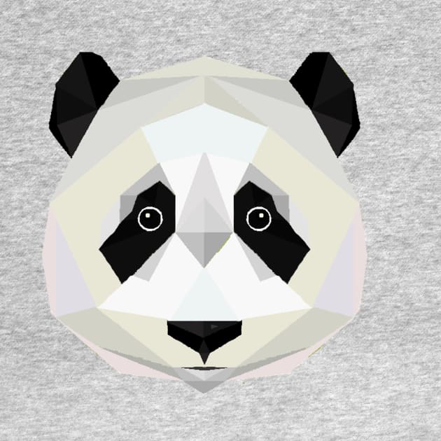 Polygonal Panda Bear by deadlydelicatedesigns